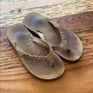 Kids Rainbow Flip Flops